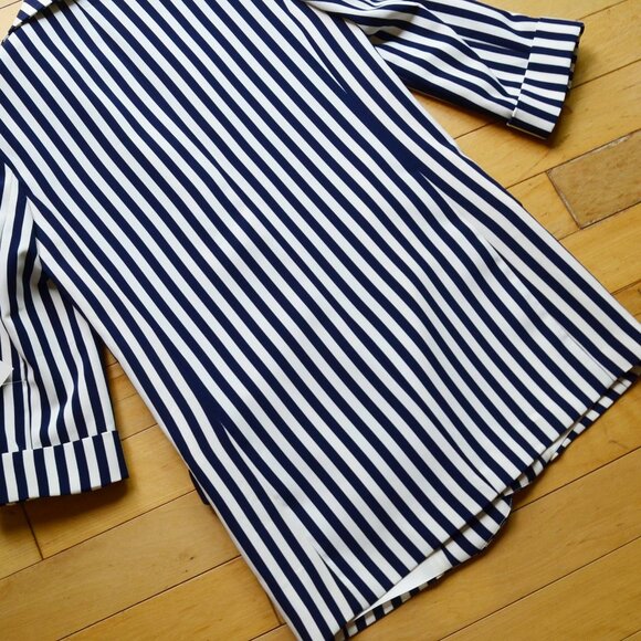 ZARA Striped Blazer Jacket Coat Lined 3/4 Sleeve Womens Size XS NWT - Picture 13 of 13